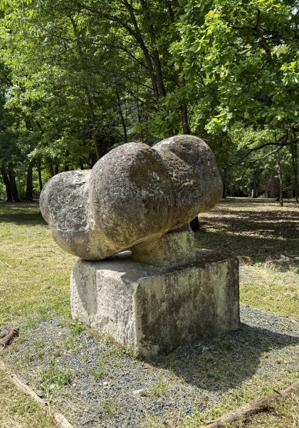 The sculpture park from Căsoaia