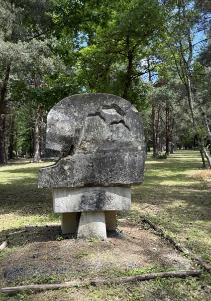 The sculpture park from Căsoaia