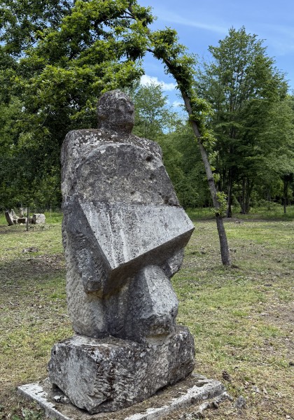 The sculpture park from Căsoaia